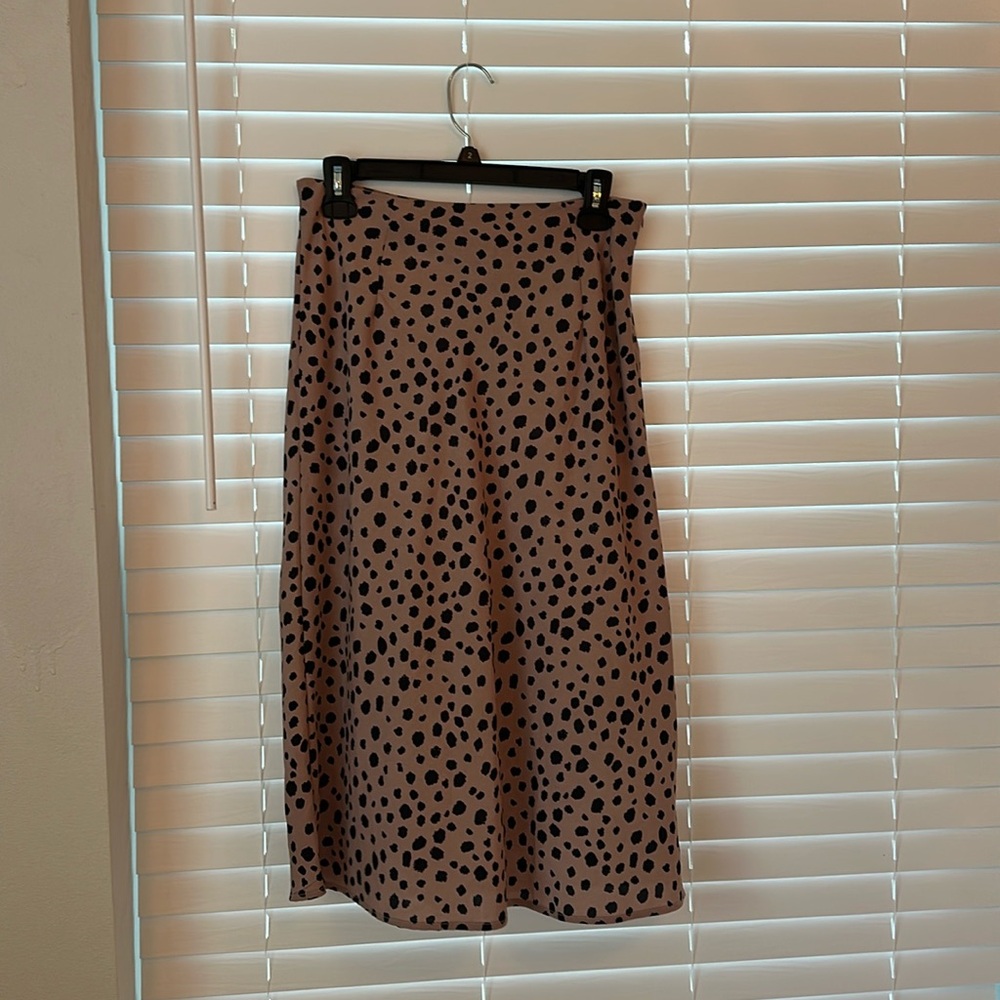 Nasty Gal Cheetah Midi Skirt